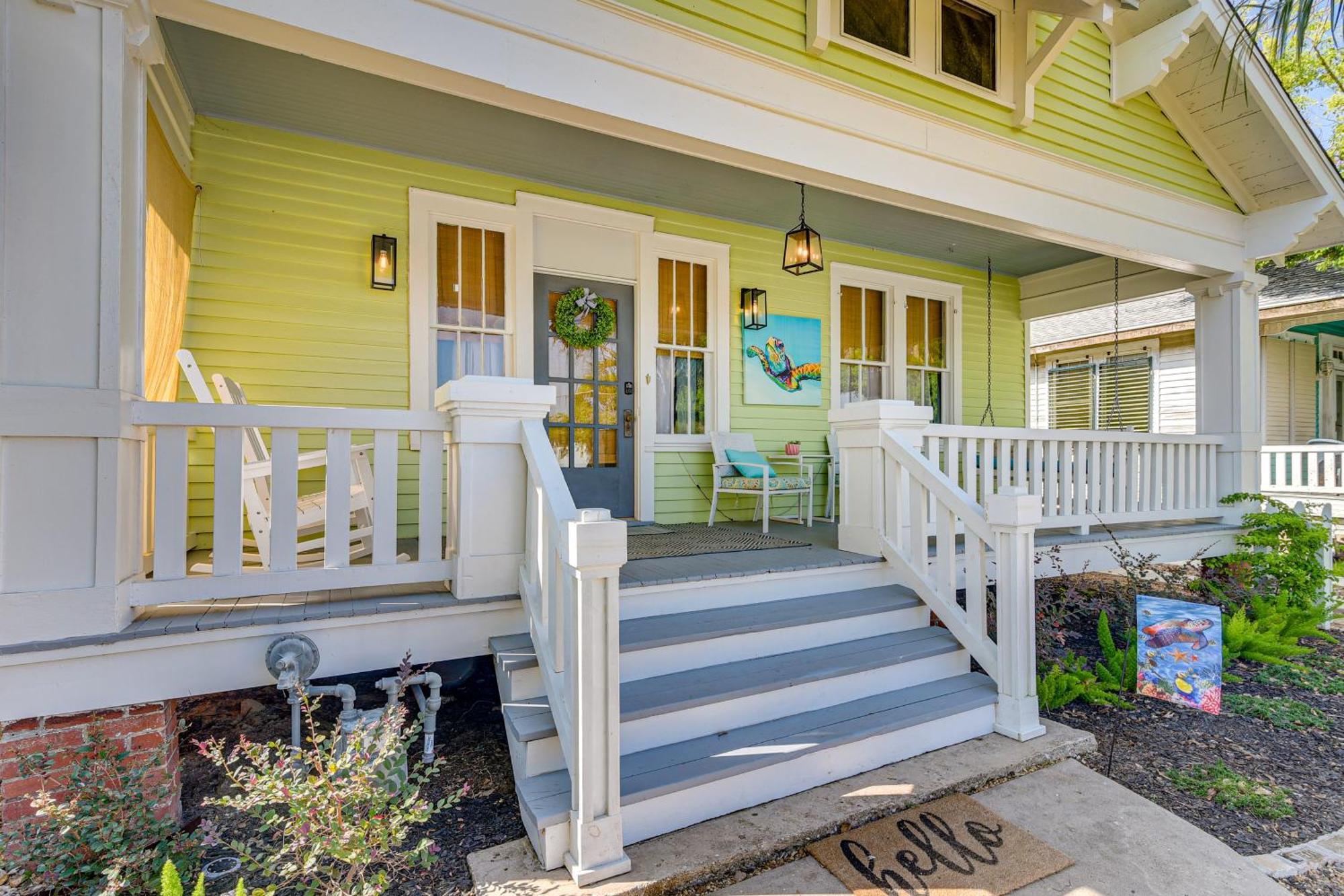 Walk To Galveston Beach Texas Home With Fenced Yard Exterior foto